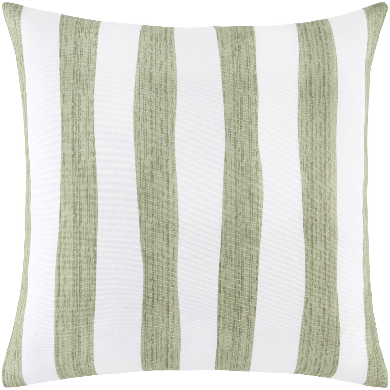 Laguna Striped Reversible Throw Pillow, Green Striped, Square 20", Cover Only