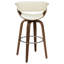Ecru Swivel Bar Stool