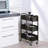 3-Tier Under Desk Mobile Utility Cart with Metal Storage Organizer-61413985