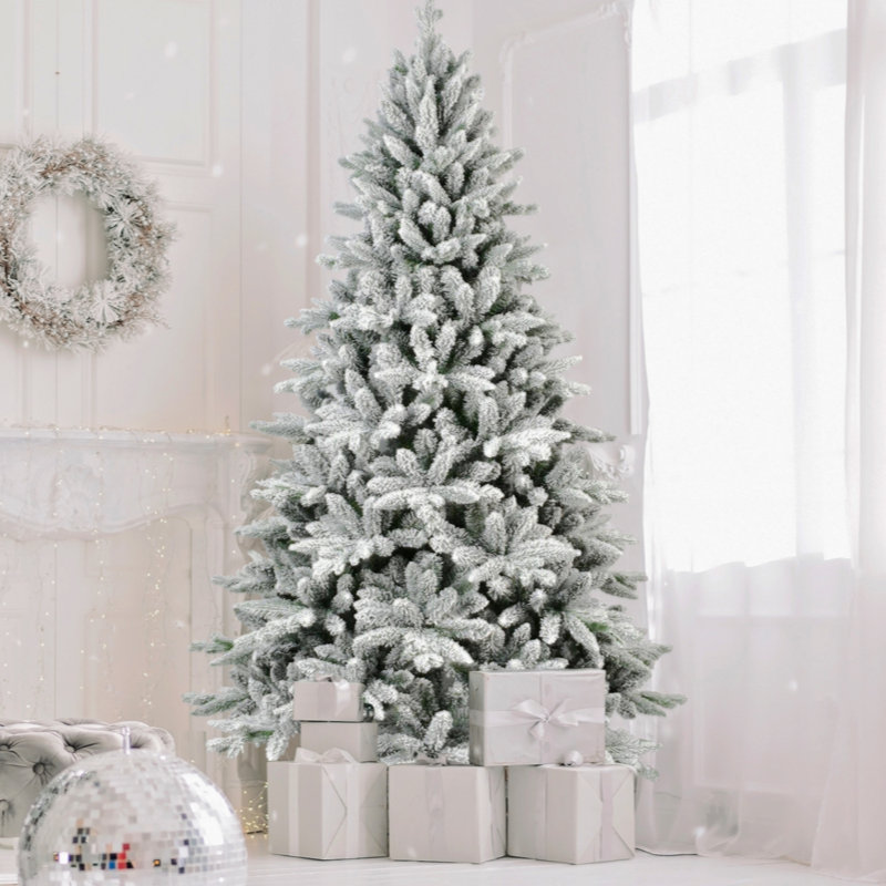 Arbre de Noël floqué PEPVC, 7'