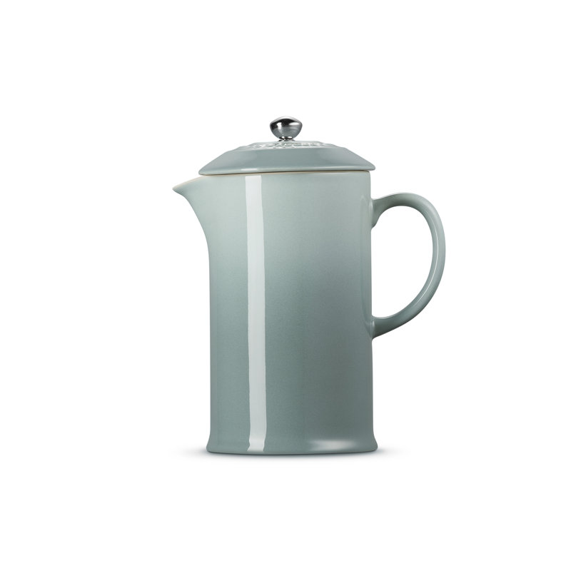 Le Creuset Stoneware Cafetiere with Metal Press, Sea Salt