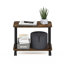 Table de bout rectangulaire moderne avec roulettes Creekside