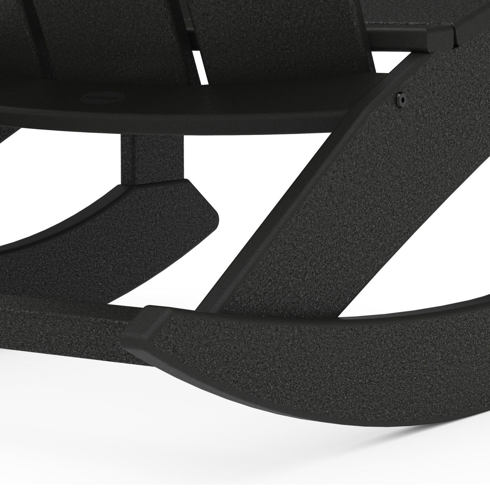 POLYWOOD® Modern Rocking Adirondack Chair, Black