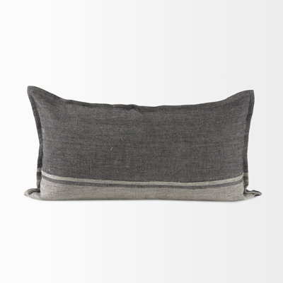 Soren Striped Linen Lumbar Throw Pillow Cover