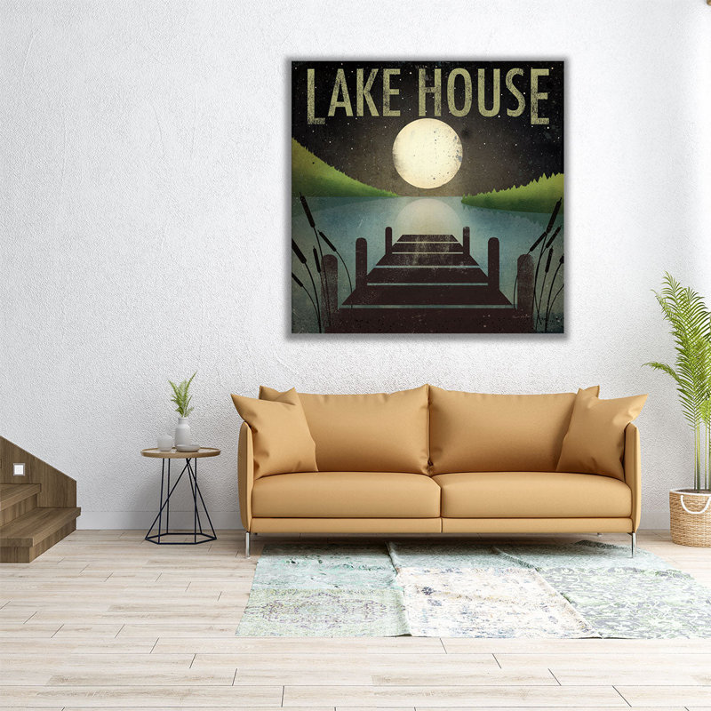 Lake House - reproduction d'art sur toile, H 12 po x l 12 po