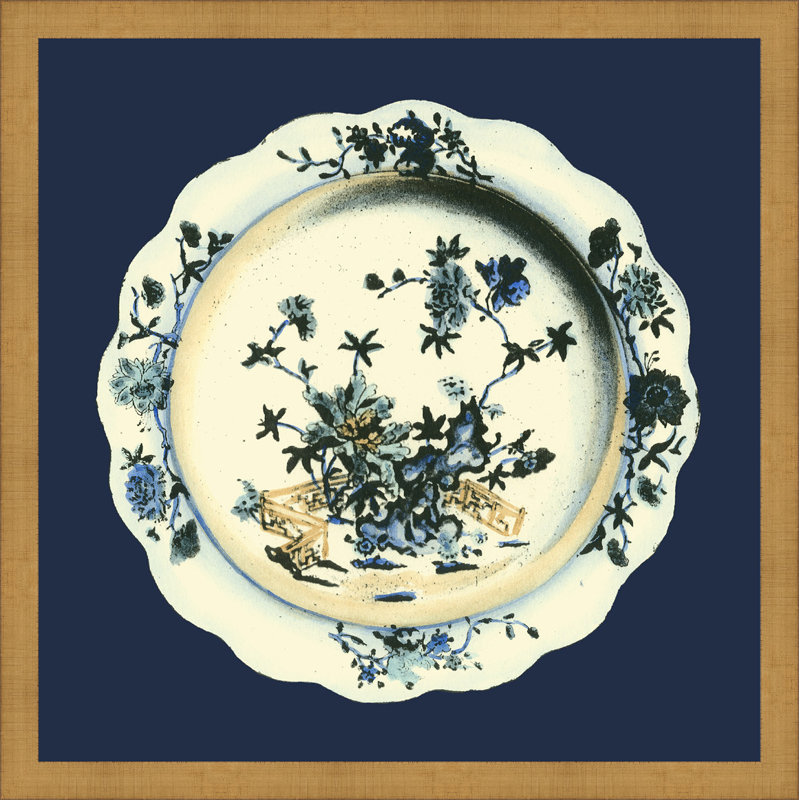 « porcelaine plate i », impression encadrée