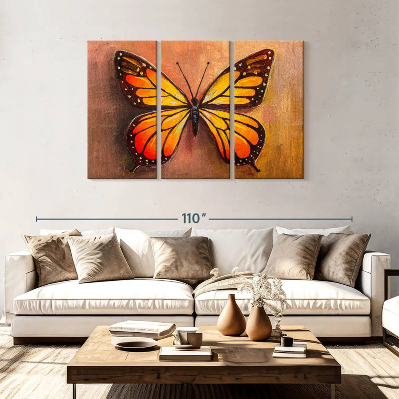 Brampt Simple Butterfly, 48" H x 74" W