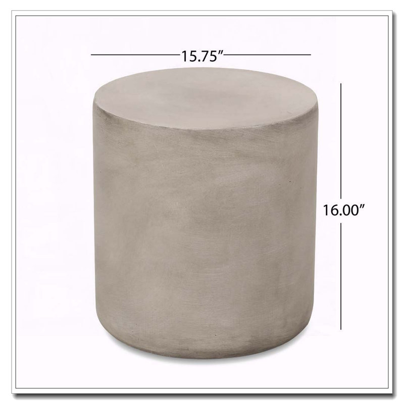 Outdoor LightWeight Concrete Side Table