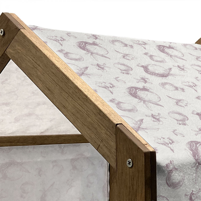 Niche en bois pour chien, H 22,44 po x l 23,62 po x P 17,72 po