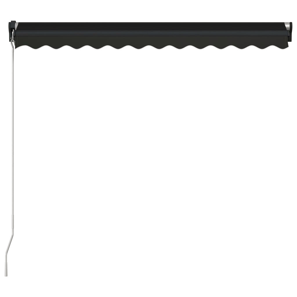 Dakota Fields 250cm D Polyester Anthracite Cover Retractable Patio Awning