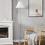 Arvonio 188cm Chrome Traditional Floor Lamp