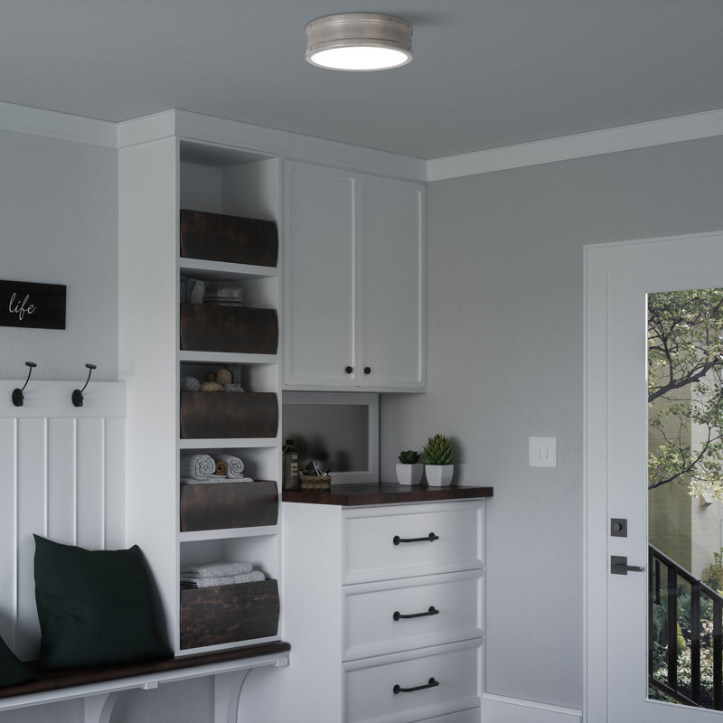 Annigje LED Flush Mount, Antique Polished Nickel