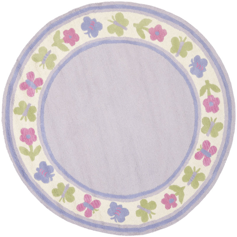 Claro Hand Tufted 80% Wool; 20% Cotton Rug, Round 6'