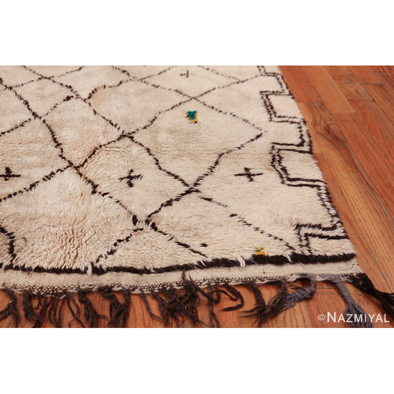 Tapis berbère marocain Shaggy Beni Ourain