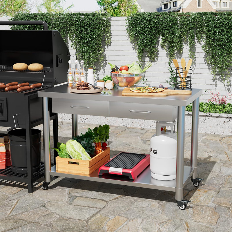 Metal Kitchen Cart