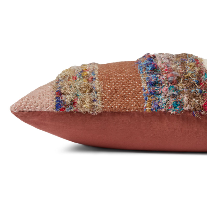 Handwoven Multicolor Striped 18" x 18" Pillow Cover