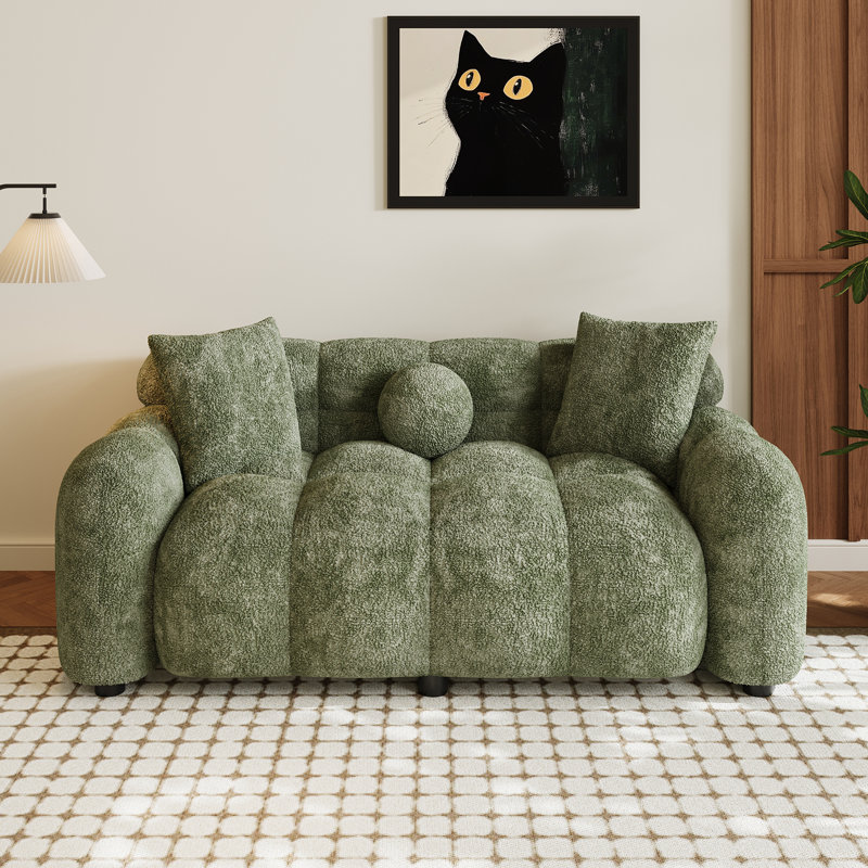  Ottwell 64.7'' Upholstered Loveseat Sofa, Green