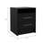 Eter Compact Nightstand with Two Drawers and One Shelf, Minimalist Bedroom Bedside Storage-901059918