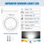 Aluminium Semi Flush Mount