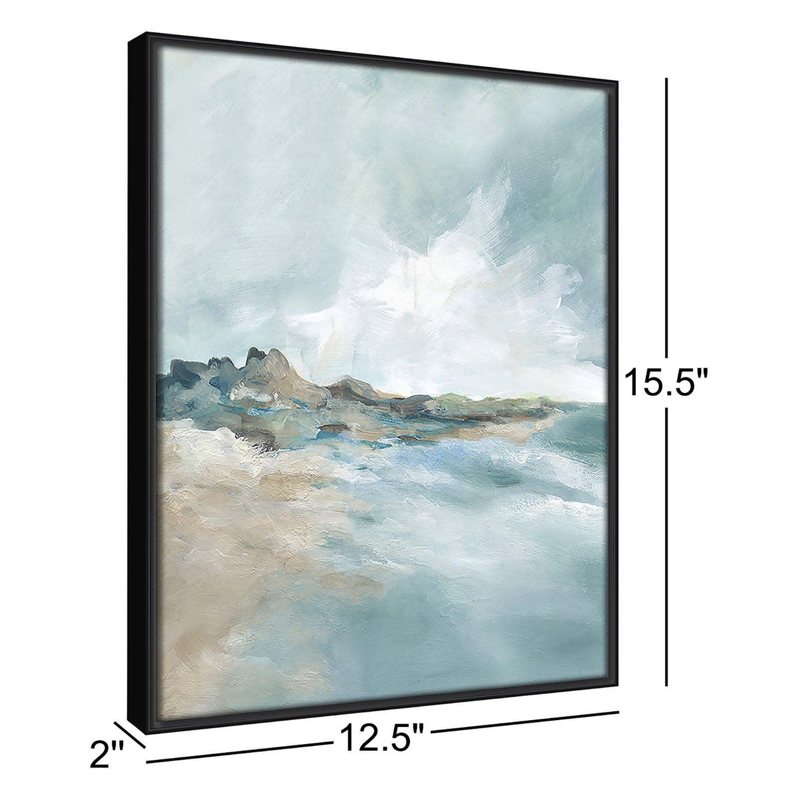 Sandpoint Print by Carol Robinson, Espresso, 15.5" H x 12.5" W