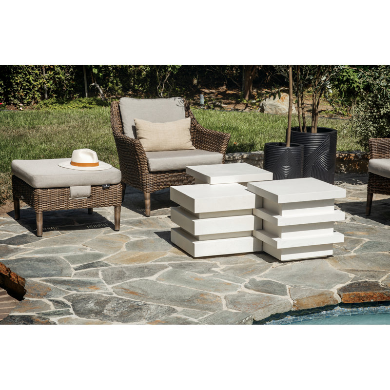 Sea Wattle Brown Wicker Outdoor Lounge Chair with Cushions