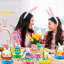 Décorations de Pâques en nid d'abeille - centre de table de Pâques 9 pièces pour articles de fête de Pâques