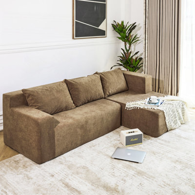 Boneless L-Shape Sectional Sofa