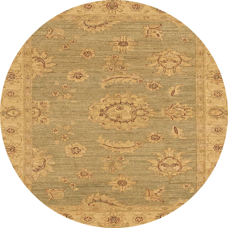 Tapis abstrait moderne 3568, Rond 8 pi