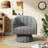 Upholstered Oversize Swivel Armchair-25546018