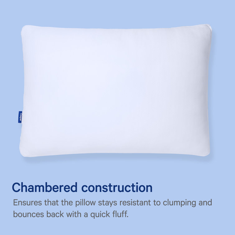 Casper Sleep Essential Polyester Rectangular Pillow for Sleeping Standard White