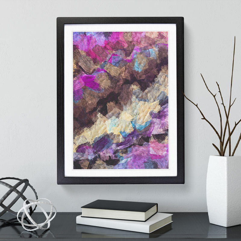 New Day in Abstract - Framed Print, Black Framed, 34cm H x 25cm W x 2cm D