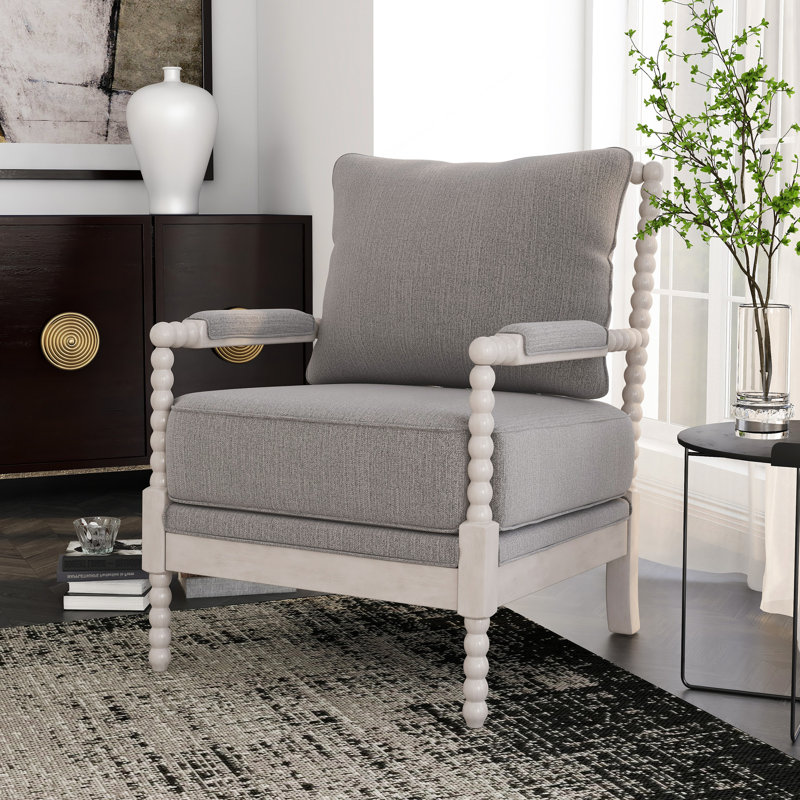 Fauteuil l 26,5 po Antanette, Gris