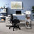 Rectangular Writing Desk With Side Shelf (Not Including Office Chairs)-682871619