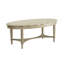Table basse française - Fonction gracieuse et fonction de rangement ovale avec espace de charme