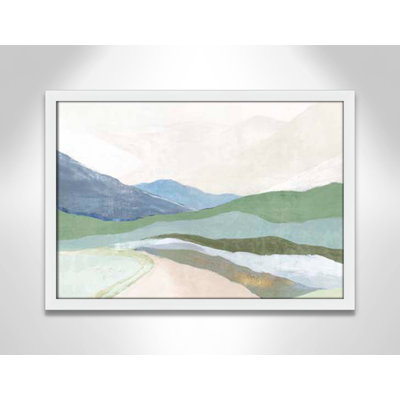 «Far and Away Land Far Away Land I» par Eva Wats - Art encadré en entier