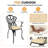 Akiesha Patio Dining Set with Round Table , Cushions Included-808283329-808283328