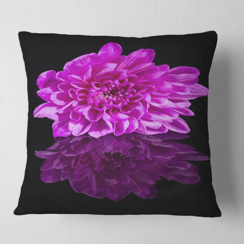 Floral Throw Pillow, 16" x 16"