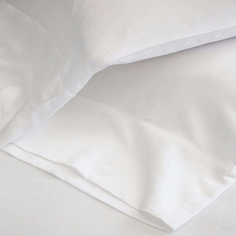 Ensemble de draps en satin de coton, Ensemble de draps lit simple + 1 taie d'oreiller