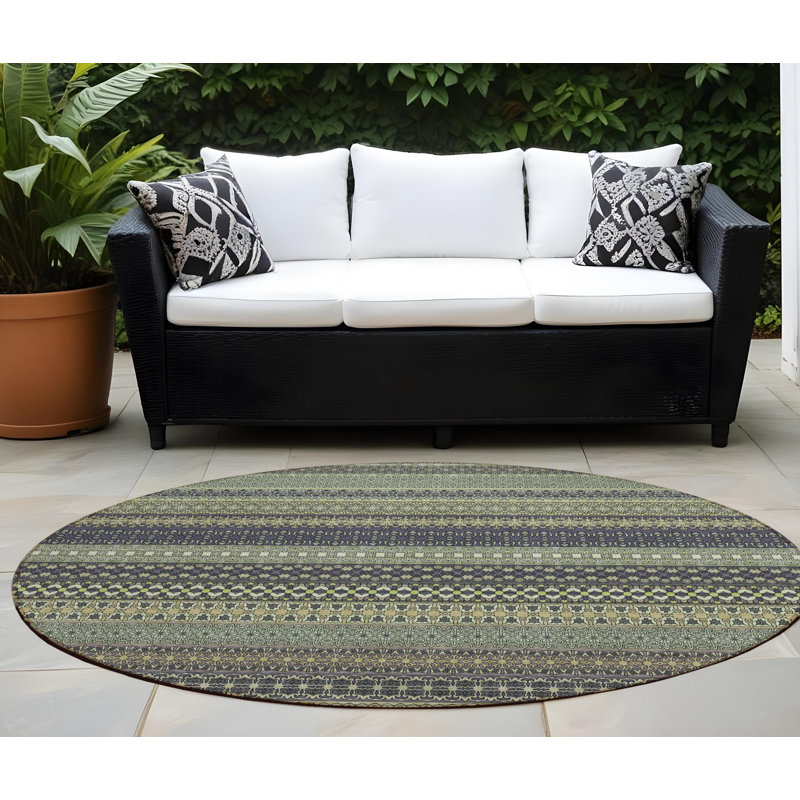 Tapis intérieur rond 8 po Sage