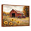 Doneta tournesols et la remise de tracteur I - tournesols, art mural