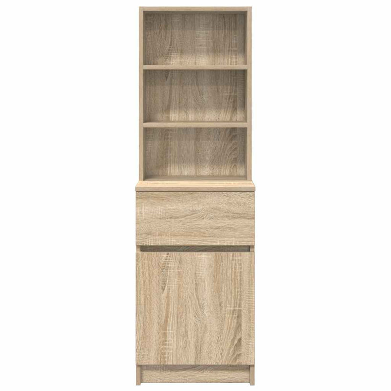 Bedside Cabinet 39X35x125 Cm Engineered Wood, Sonoma Oak