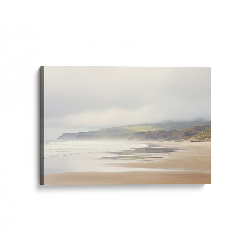 Impression sur toile Misty Shores, Toile tendue, H 24 po x l 36 po x P 1,25 po