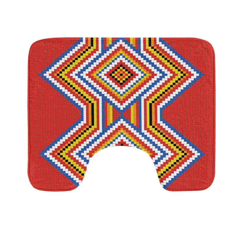 Tapis de salle de bain tribal en U 20 po Tribal