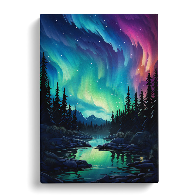 Aurora Borealis Informel - Print, 76cm H x 50cm W x 3cm D