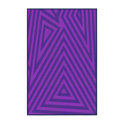 Tapis mauve à motif
