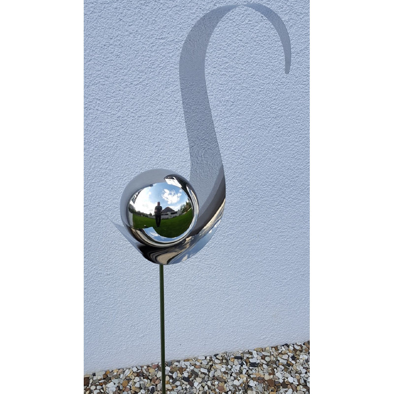 Deimonas Stainless Steel Garden Stake, Polished