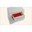 Table de chevet 2 tiroirs en bois blanc Blanca