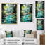 Beant Emerald Oasis A Lush Green Landscape - Forest River Mountains, art mural encadré-1595185757-1559780351