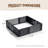 Steel Wind Guard For Firepit, Heat Deflector Wind Shield For Fire Table, 19-Gauge Steel Flame Shield, Wind Screen, Tool Free Install-124594182