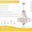Lustre en cristal moderne avec hauteur réglable, luminaire en nickel brossé à 6 lumières pour la salle à manger, la cuisine, la chambre à coucher, le couloir et le vestibule